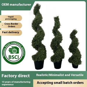 Lớn trong nhà phòng khách nhân tạo nhà máy dày đặc Milan cỏ trong chậu bóng màu xanh lá cây nhựa xoắn ốc sinh thái thân thiện lâu dài nhà - Product Image 2