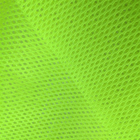 Tissu Fluorescent rouge 100% Polyester maille haute visibilité veste de sécurité réfléchissante haute visibilité