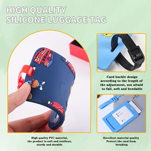 2024 Popular Pvc Cruise <b>Luggage</b> <b>Tag</b> Suitcase With Travel <b>Luggage</b> Soft Silicone Waterproof Pvc <b>Luggage</b> <b>Tag</b> - Product Image 4