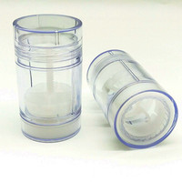 30g vide en plastique transparent récipient de bâton de déodorant