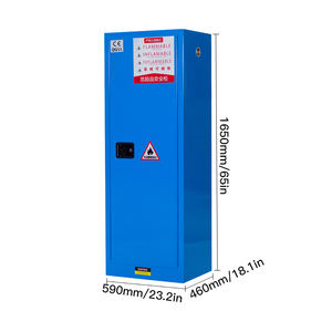 22-גלון ארון בטיחות פלדה דו נעול כפול רהיטי מעבדה מתכווננת לבית הספר בית החולים סדנת עיצוב תעשייתי מודרני - Product Image 1