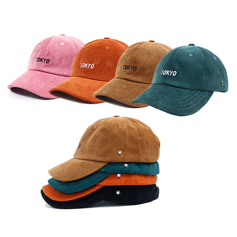 Дизайнерская бейсбольная шляпа с вышивкой, вельветовые шляпы на заказ