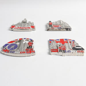 יצרן סיטונאי חוצה גבולות אספקה אוק מזכרות נסיעות מגנטים מגנטים בסגנון מתכת מצויר - Product Image 5