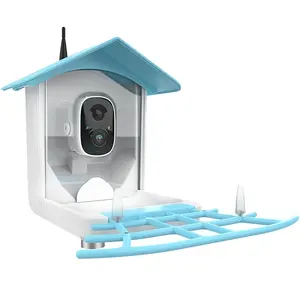 智能喂鸟器摄像头WiFi户外人工智能识别自动视频采集太阳能家用和户外使用