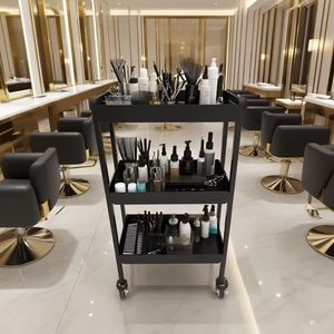 Modern Stainless Steel 3 Tier Salon <b>Small</b> Tool Car Luxury Barber Shop Furniture Trolleys for Beauty Salon with <b>Wheels</b> - Product Image 1