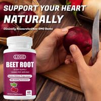 Capsules de racine de betterave à marque privée, extrait pur à haute teneur en nitrate, sans gluten, soutient la santé cardiaque, immunitaire, digestive et sportive, complément alimentaire
