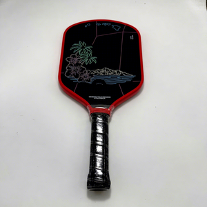 Racchetta da Pickleball Yiheng Double Black Diamond Hawaii Edition <span class=keywords><strong>ALOHA</strong></span> RC 16mm in Fibra di Carbonio Toray T700 Termoformata - Product Image 2