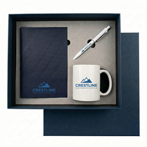Promotional Personalized Corporate Kit Notebook Ceramic Mug <b>Pen</b> Business Gift Box Set Custom Logo Office Guest Gift Set - Product Image 1