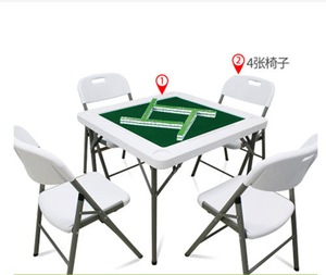 थोक लक्जरी होटल रेस्तरां शादी भोज समारोह सफेद फोल्डेबल टेबल और कुर्सी सेट प्लास्टिक फोल्डिंग टेबल और कुर्सियां - Product Image 3