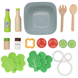 Salade légumes en bois pour enfants, jouet pour garçons et filles, jeu de simulation - Product Image 5