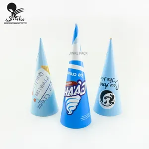 Customized disposable jelly ice cream paper tube packaging cone Ice Cream Cone Paper Wrapping Holder