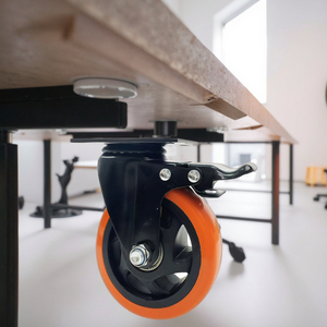 轻型聚氯乙烯旋转脚轮小顶板家具手推车橱柜和展示架脚轮 - Product Image 1