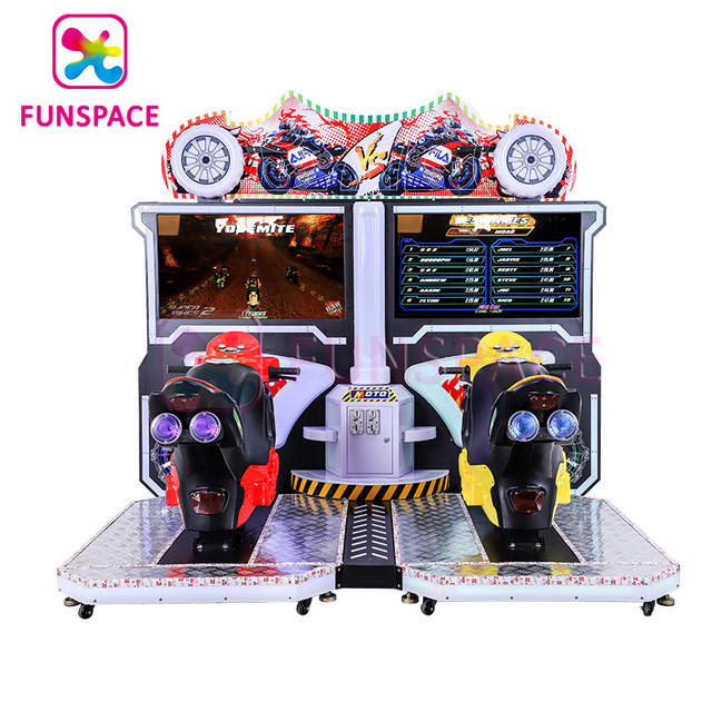 Arcade Coin Operated Game Machine Motorcycle Gaming Steering Wheel Indoor Amusement Equipment Driving Racing Simulator
