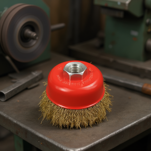 Cepillo de alambre corrugado M14 de acero 8500 Giri Min para pulido de metales - Product Image 3