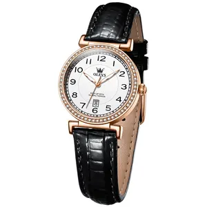 OLEVS 5590 Oem Custom Ladies Watches Brands Luxury Women Fashion Classic Belt Watch Elegant Quartz Wrist Watches For Woman