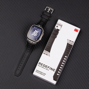 Bracelet en caoutchouc <span class=keywords><strong>sport</strong></span> réglable et étanche pour <span class=keywords><strong>Apple</strong></span> <span class=keywords><strong>Watch</strong></span> Ultra 3 2 42/44/45/46/49MM, style tendance, bracelets en silicone pour hommes - Product Image 5