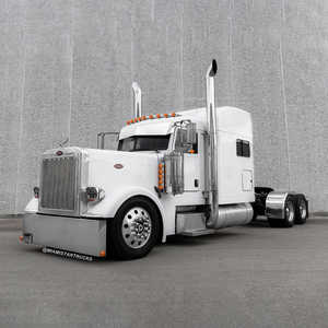 Camión personalizado 8 pulgadas Flat Top Stacks <span class=keywords><strong>T</strong></span> Pipe 90 grados Codos Kit de escape para Peterbilt 359 379 389 Glider - Product Image 6