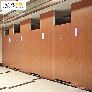 Pabrik 2025 desain baru kubus Toilet partisi siap dibuat lapisan laminasi HPL pribadi kamar mandi 1 - Product Image 4