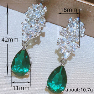 Eleganti Orecchini Pendenti a Goccia con Fiori per Donne, Orecchini a Forma di Pera, Gioielli alla Moda per Feste, Vendita all'Ingrosso - Product Image 5