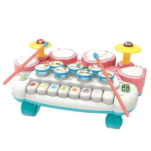 ITTL set drum elektrik piano buah multifungsi, keyboard instrumen musik lainnya & Aksesori mainan pendidikan untuk anak-anak