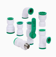Raccords PPR à emboîtement rapide, accessoires de tuyauterie d'eau sans soudure à chaud, robinet à bille 1/2" 3/4" 1", raccord, raccords en T