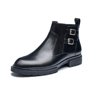 Zapatos Oxford de Vestir para Hombre, Estilo Británico Vintage, Cuero Charol Brillante, Punta Cuadrada Tallada, Zapatos Formales con Aumento de Altura para Boda - Product Image 5