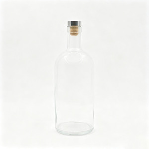 Bouteille de liqueur en verre sans plomb de qualité supérieure, 750 ml, bouchon en liège transparent, pour whisky, brandy, vodka, <span class=keywords><strong>XO</strong></span>, bar, hôtel, vente en gros - Product Image 2