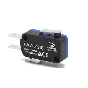 CNTD Changde Electric's CMV16021C <b>Miniature</b> Micro Limit Switch Self-Resetting 16A Short Handle 250 Type Terminal SPDT Circuit - Product Image 1