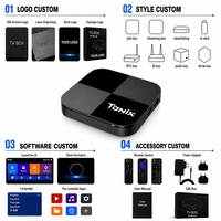 Entrega Rápida TX5 PLUS Android 14 Amlogic S905X5M Quad Core 4GB RAM 32GB ROM 4K AV1 HDR10+ WiFi de Doble Banda Ethernet 1000M Reino Unido