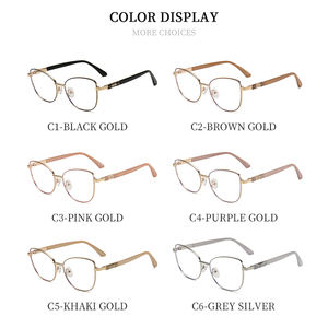 2025 Nieuwste Damesmode <span class=keywords><strong>Cat</strong></span> <span class=keywords><strong>Eye</strong></span> Anti Blauw Licht Optische Brillen Monturen Diamant Computerbril Metalen Montuur - Product Image 6