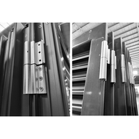 Fournisseur de Foshan - Porte à persiennes en aluminium extérieur avec revêtement en poudre, volets de porte pour maison et villa