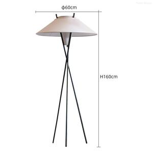 Nordic Modern LED <b>Floor</b> <b>Lamp</b> with Tripod Design Fabric Shade E27 Base <b>Adjustable</b> Height & Waterproof for Living Room Bedroom - Product Image 6