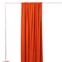 Voilage en tulle orange pour mariage et maternelle, à suspendre au plafond, extérieur, en tissu élastique avec fonction de perspectivité, collection automne