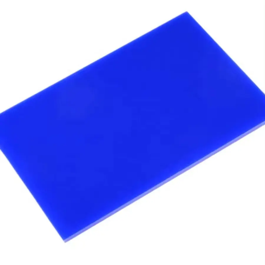 Folha acrílica para armários de cozinha de 5mm cor azul alto brilho