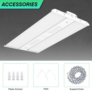 2FT 3FT 4FT LED Linear High Bay <b>Lights</b> 150W 300W 400W 500W Shop Fixture 150LM/W 0-10V Dim Linear Hanging <b>Light</b> for <b>Workshops</b> - Product Image 6
