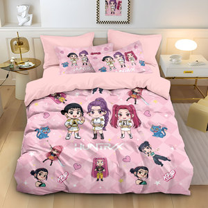 Juego de Ropa de Cama con Estampado 3D de Chicas Demonio, 3 Piezas, Suave, Agradable al Tacto, Lavable y Duradero - Product Image 4