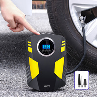 Pompa Kompresor Udara Portabel Mobil DC 12 Volt, Pengisi Angin Ban Digital 150 PSI untuk Mobil, Motor, dan Sepeda