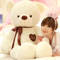 Ours en Peluche Géant de 80 cm Vente en Gros, Jouet en Peluche d'Amour, Poupée de Mariage, Cadeau de Saint-Valentin et d'Anniversaire, Animaux en Peluche pour Filles