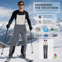 Pantalon de ski personnalisé OEM Premium pour hommes-Combinaison de neige isolée thermique imperméable pour le ski par temps extrêmement froid