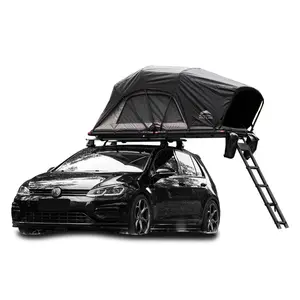 Hard Shell Base de Alumínio e Shell Car Rooftop Tent Custom 4 Pessoas Side Open SUV Roof Top Tent Para Outdoor Camping