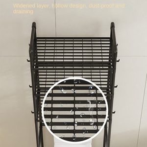 Estante organizador de baño de plástico PP de 5 niveles, de pie, para inodoro, que ahorra espacio, con múltiples niveles, para la parte trasera del inodoro, venta al por mayor - Product Image 4
