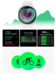 Reloj Inteligente con Llamadas Bluetooth, Pago WeChat, Detección de Salud, Monitor de Actividad Física, Monitor de Sueño, Pantalla IPS, Silicona, Carga Inalámbrica, HD8 Mini - Product Image 5