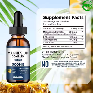 OEM ODM magnesio complesso liquido gocce integratore tutto naturale integratore alimentare con gocce di magnesio vitamine e antiossidanti