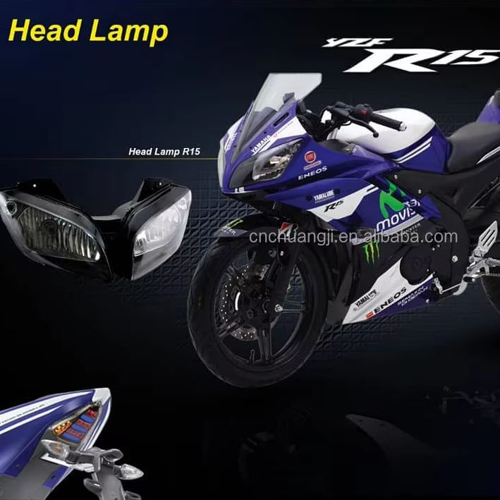 R15 V2 Headlight Modified YAMAHA R15 V2-Headlight Mask Saiga Parts