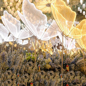 Y112 Lampada Decorativa a Forma di Farfalla LED per Matrimoni, Centrotavola, Decorazione per Feste - Product Image 1