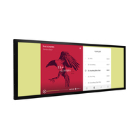 Écran d'affichage numérique Android Wi-Fi ultra-large de 37,8 pouces pour étagère, moniteur LCD étiré pour publicité en supermarché et magasin de détail