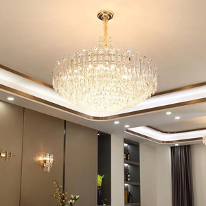 โคมไฟแชนเดอเลียร์ตกแต่งงานแต่งงานโคมไฟระย้าคริสตัล K9หรูหราโครงการโรงแรม - Product Image 3