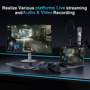 <span class=keywords><strong>Tarjeta</strong></span> de Captura de Video 4K OEM Negra y <span class=keywords><strong>Roja</strong></span>, Dispositivo de Captura HDTV a USB3.0 con Cable USB y Cable HD - Product Image 4