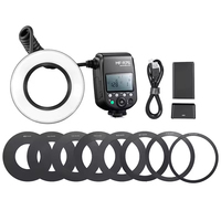 Flash annulaire macro Godox MF-R76 5000K, lumière LED annulaire, flash Speedlite pour Canon, Nikon, Sony et autres appareils photo reflex numériques