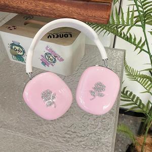 Vente en gros d'étui de protection anti-rayures en silicone couleur pure rose brillante pour écouteurs <span class=keywords><strong>Apple</strong></span> Airpod <span class=keywords><strong>Max</strong></span> - Product Image 6